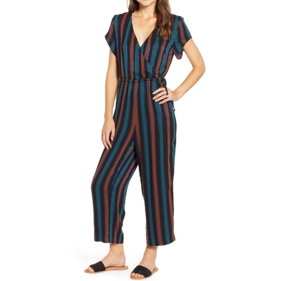 Madewell Pants - MADEWELL ✨NWT✨ Kent Striped Cropped Wral Jumpsuit